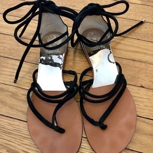 Vince Camuto ankle tie flat sandals